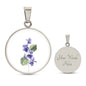 Ideen für den Muttertag, Geschenk für Mama, Muttertag Geschenk, Geschenk Geburtstag 60 Frau, Personalisierte Kette, Halskette mit Gravur, Halskette Damen, Glücksbringer Kette, Geschenke zur Kommunion, Geschenke zur Konfirmation, Kette Geburtsblume, Geschenkidee für Tochter, Geburtsblume Februar