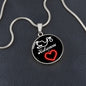 Hebamme mit Herz Halskette - Perfektes Geschenk für Geburt & Abschied. Halskette mit Gravur als Danke Hebamme