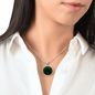 Matrix Code Halskette im Cyberpunk Stil mit Gravur - Futuristischer Schmuck für Hacker und Mathematiker, grüne Matrix Schmuck
