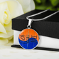 Halskette mit Gravur, Minimalistischer koreanischer Schmuck mit Südkorea Flagge - Perfekte Geschenkidee für Herren und Damen