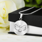 Halskette Engel - Personalisierter Schutzengel Anhänger aus hochwertigem Silber für besondere Momente und als Geschenk