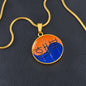 Halskette mit Gravur, Minimalistischer koreanischer Schmuck mit Südkorea Flagge - Perfekte Geschenkidee für Herren und Damen