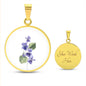 Ideen für den Muttertag, Geschenk für Mama, Muttertag Geschenk, Geschenk Geburtstag 60 Frau, Personalisierte Kette, Halskette mit Gravur, Halskette Damen, Glücksbringer Kette, Geschenke zur Kommunion, Geschenke zur Konfirmation, Kette Geburtsblume, Geschenkidee für Tochter, Geburtsblume Februar