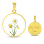 Ideen für den Muttertag, Geschenk für Mama, Muttertag Geschenk, Geschenk Geburtstag 60 Frau, Geschenkidee für Tochter, Personalisierte Kette, Halskette mit Gravur, Halskette Damen, Glücksbringer Kette, Geschenke zur Kommunion, Geschenke zur Konfirmation, Kette Geburtsblume, Geburtsblume März,