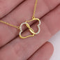 Geschenk für Tochter Personalisierte 14k Echtgold Halskette & Motivation Spruch, Geburtstagsgeschenk, zum Einzug in die erste eigene Wohnung