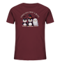Kinder-T-Shirts mit Halloween-Motiv: Drei niedliche Pinguine als Vampir, Hexe und Geist. Spruch 'Gruseliger wird's nicht'. Perfektes Geschenk für kleine Halloween-Fans. In verschiedenen Farben erhältlich.