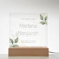 Hochzeitsgeschenk personalisiert | Pärchen Geschenk Hochzeit Jahrestag Verlobung Hochzeitstag | Acryl Schild