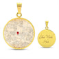 Personalisierte Alte Karte Halskette mit Gravur, Geschenk für Sie und Ihn, Ihr Lieblingsort immer dabei, Schmuck mit Koordinaten