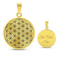Halskette mit Blume des Lebens Anhänger | Eleganter Silberschmuck | Geschenk Konfirmation Muttertag oder Hochzeits- und Geburtstagsgeschenk