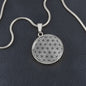 Halskette mit Blume des Lebens Anhänger | Eleganter Silberschmuck | Geschenk Konfirmation Muttertag oder Hochzeits- und Geburtstagsgeschenk