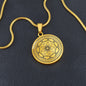 Lotosblume Halskette mit Gravur und Blume des Lebens | Schmuck für Yoga & Chakren | Blume der Erleuchtung | Geschenke für Frauen zeitlos