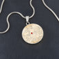 Personalisierte Alte Karte Halskette mit Gravur, Geschenk für Sie und Ihn, Ihr Lieblingsort immer dabei, Schmuck mit Koordinaten