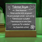 Schild Toilettenregeln • Deko zum Hinstellen • Haus mit Herz • Toilette WC Regeln Klo lustig Familie Bad Badezimmer Hygiene Hinweis