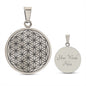 Halskette mit Blume des Lebens Anhänger | Eleganter Silberschmuck | Geschenk Konfirmation Muttertag oder Hochzeits- und Geburtstagsgeschenk