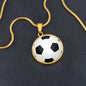 Fußball Geschenke Schmuck optional personalisiert mit Namen I Fussball Geschenkidee zum Geburtstag für Fußballer I Halskette mit Gravur