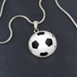 Fußball Geschenke Schmuck optional personalisiert mit Namen I Fussball Geschenkidee zum Geburtstag für Fußballer I Halskette mit Gravur