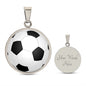 Fußball Geschenke Schmuck optional personalisiert mit Namen I Fussball Geschenkidee zum Geburtstag für Fußballer I Halskette mit Gravur