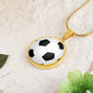 Fußball Geschenke Schmuck optional personalisiert mit Namen I Fussball Geschenkidee zum Geburtstag für Fußballer I Halskette mit Gravur