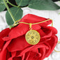 Lotosblume Halskette mit Gravur und Blume des Lebens | Schmuck für Yoga & Chakren | Blume der Erleuchtung | Geschenke für Frauen zeitlos