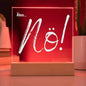 Ähm... Nö! Acrylschild – Lustiges Statement für zu Hause oder Büro, Nein danke Schild, Frei besetzt Schild, Mama und Papa Geschenk