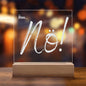 Ähm... Nö! Acrylschild – Lustiges Statement für zu Hause oder Büro, Nein danke Schild, Frei besetzt Schild, Mama und Papa Geschenk