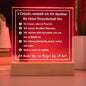 Geschenk für die beste Freundin: Acrylschild mit "5 Gründen, weshalb ich Dir dankbar für Deine Freundschaft bin" Geburtstag Weihnachten