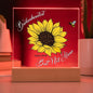 Acrylschild 'Brokenhearted But Not Alone Psalm 34:18' - Christliche Ermutigung, Glaube, Liebe, Hoffnung | Hausdeko, Tischdeko, Geschenk