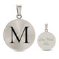 Buchstaben Halskette, kleine Buchstaben kette, Buchstabe M Halskette, Initialen Halskette 18K Gold, kleine Monogramm Halskette mit Gravur