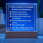 Geschenk für die beste Freundin: Acrylschild mit "5 Gründen, weshalb ich Dir dankbar für Deine Freundschaft bin" Geburtstag Weihnachten