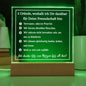 Geschenk für die beste Freundin: Acrylschild mit "5 Gründen, weshalb ich Dir dankbar für Deine Freundschaft bin" Geburtstag Weihnachten