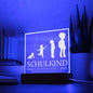 Personalisiertes Geschenk zur Einschulung 2025 für Zuckertüte - Premium-Acryl Schild als Schultüte Kleinigkeit Geschenke Schulkind Junge
