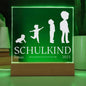 Personalisiertes Geschenk zur Einschulung 2025 für Zuckertüte - Premium-Acryl Schild als Schultüte Kleinigkeit Geschenke Schulkind Junge