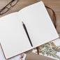Personalisiertes Notizbuch, Veganer Ledereinband A5 mit Namen, Geschenke für Sie und Ihn, Geburtstag, Tagebuch, Studium, linierte Seiten
