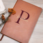 Personalisiertes Notizbuch, Veganer Ledereinband A5 mit Namen, Geschenke für Sie und Ihn, Geburtstag, Tagebuch, Studium, linierte Seiten