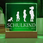 Personalisiertes Geschenk zur Einschulung 2025 für Zuckertüte - Premium-Acryl Schild als Schultüte Kleinigkeit Geschenke Schulkind Mädchen