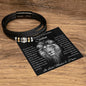 Ewige Liebe in einem veganen Leder Armband für den Sohn | Persönliches Geschenk zum 18. Geburtstag