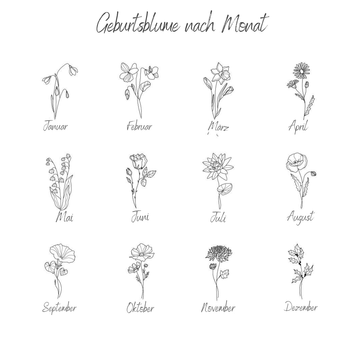 Personalisierte Geburtsblumen Halskette als Weihnachtsgeschenk für die Tochter von Mama & Papa. Eleganter runder Anhänger aus hochwertigem Edelstahl mit individueller Geburtsblume und Namensgravur, optional persönlicher Gravur auf der Rückseite. Erhältlich in Stahlsilber, 18K Gold und 18K Roségold. Schmuckbox mit Karte, liebevoll gestaltet als persönliches Weihnachtsgeschenk für die Tochter. Zeitloser Schmuck mit emotionaler Botschaft – ein besonderes Geschenk zu Weihnachten.