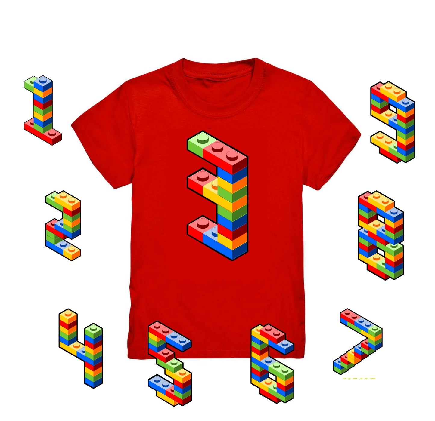 Bausteine 3. Geburtstag Outfit Blockbaustein - Kids Premium Shirt