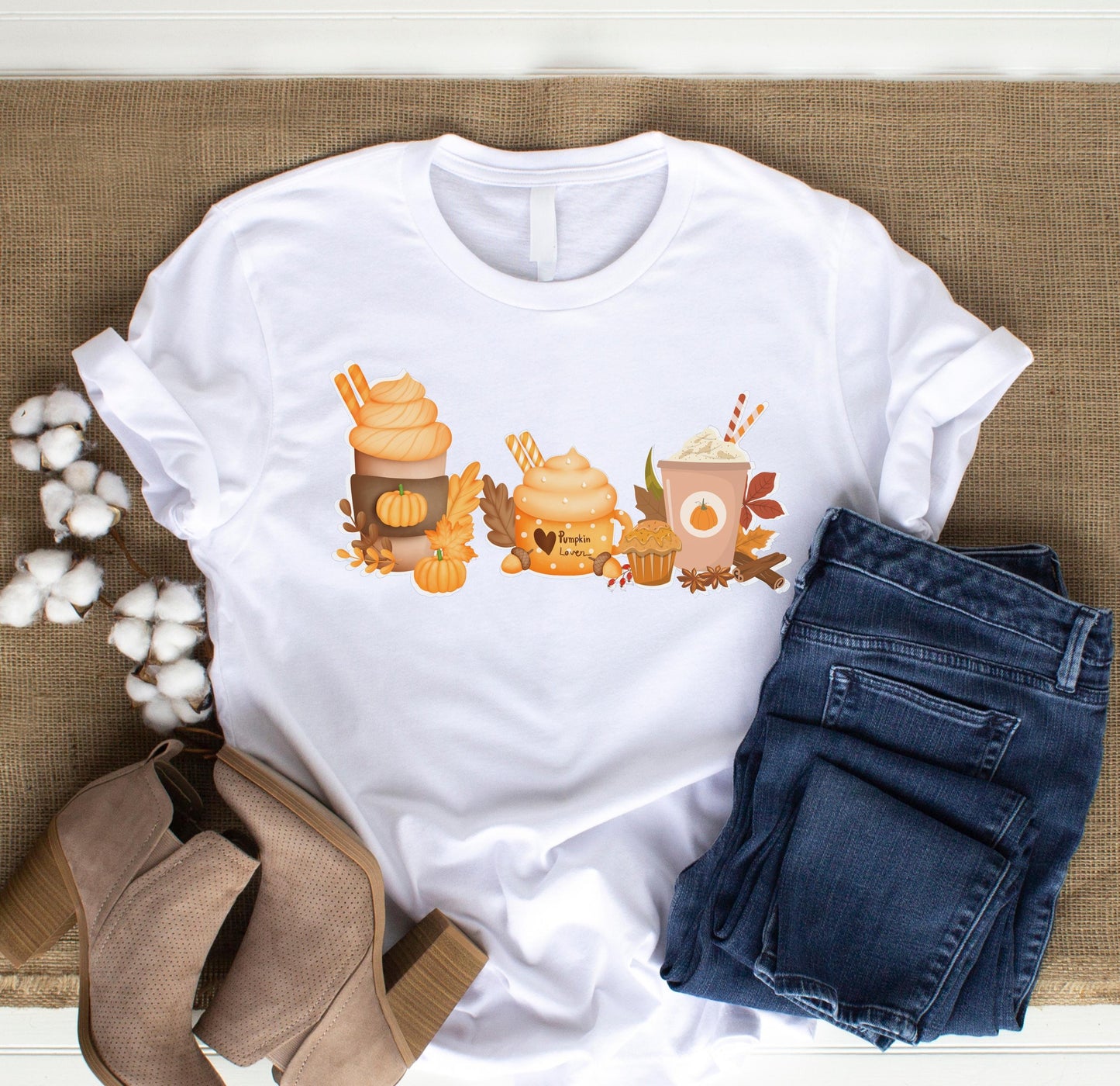 Halloween Comfort Kürbis Shirt, Kürbiskopf Shirt, Kürbis Variation Halloween Shirt, Hexen Shirt, Retro Herbst Shirt, Herbst Shirt - Ladies Premium Shirt