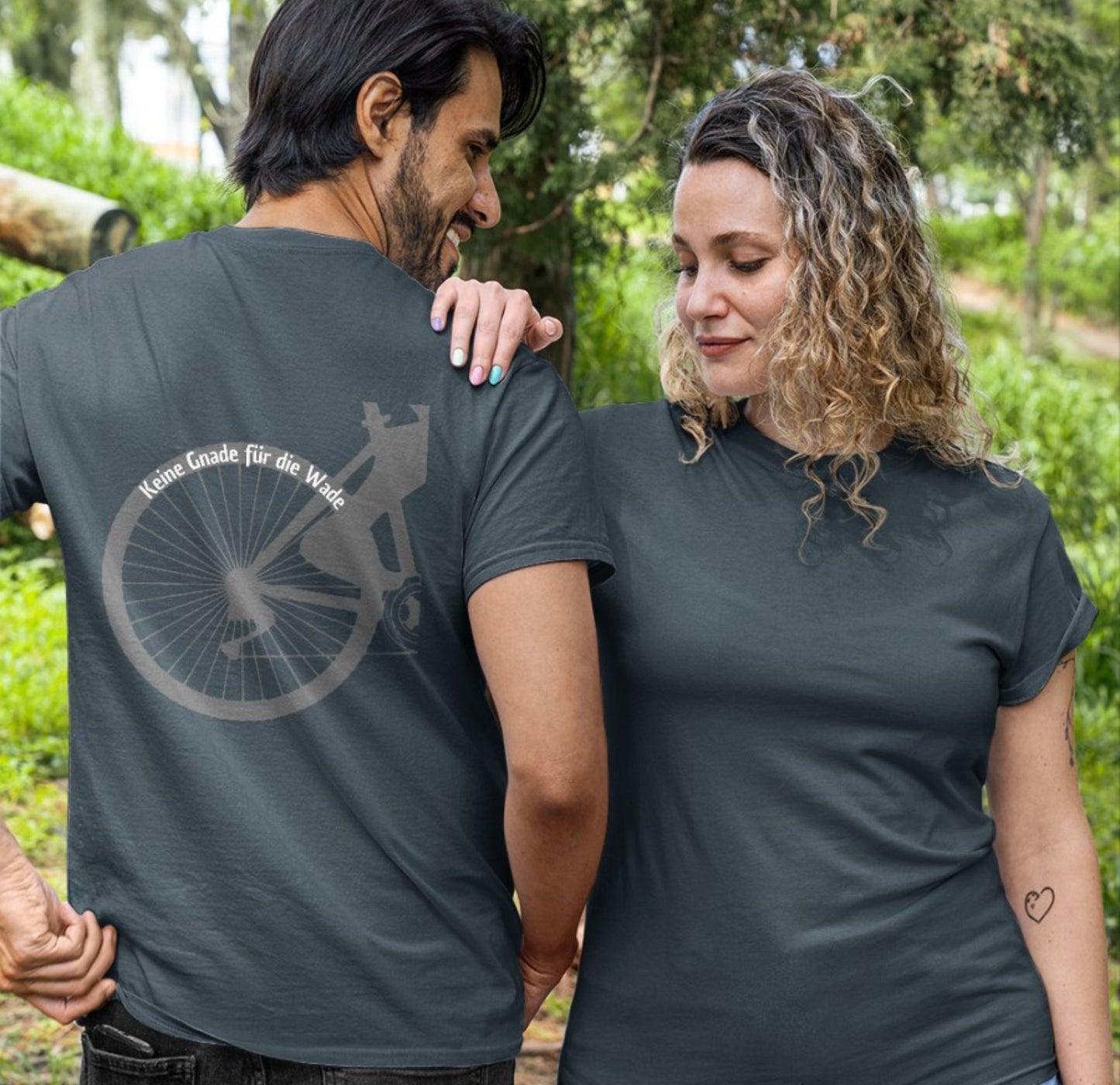 Keine Gnade für die Wade Fahrrad Mountainbike Biker Geschenkidee Fahrrad - Premium Shirt