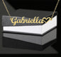 Schreibschrift Namenskette mit Herz Gold oder Silber Name Halskette personalisiert für Weihnachten, Geburtstage und Muttertag Geschenkidee