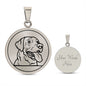 Halskette mit Gravur und Labrador Anhänger - Labrador Geschenke und Hunde Zubehör für Labrador Liebhaber und Hundebesitzer