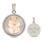 Niedliche Hamster Halskette mit Anime Motiv und Gravur-Option - Perfektes Geschenk für Anime und Hamster Liebhaber