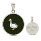 Silly Goose Halskette: Niedliche und trendige Gans Anhänger als Geschenk für beste Freundin oder Mütter - handgefertigter Vogel Schmuck mit tierischen und lustigen Anhängern