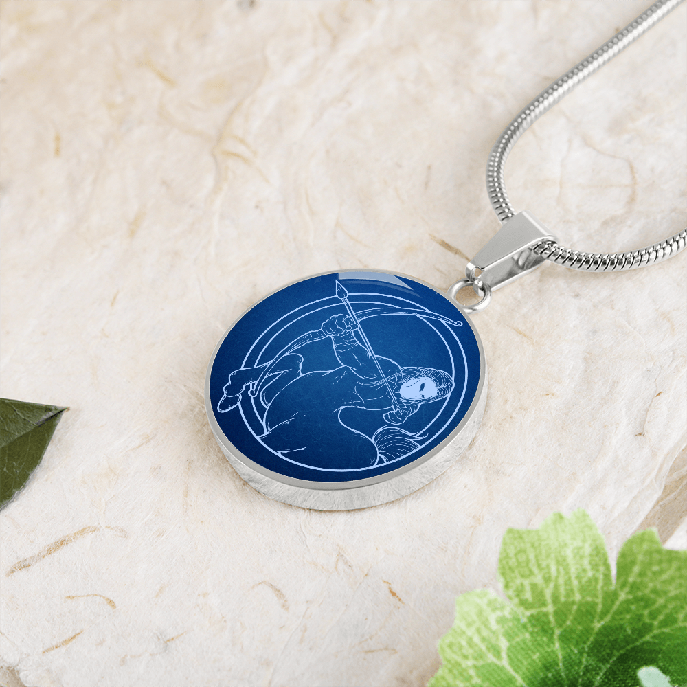 Sternzeichen Geschenk Schütze Sternbild Anhänger Halskette mit Gravur - Einzigartiger Astrologie Schmuck für besondere Anlässe