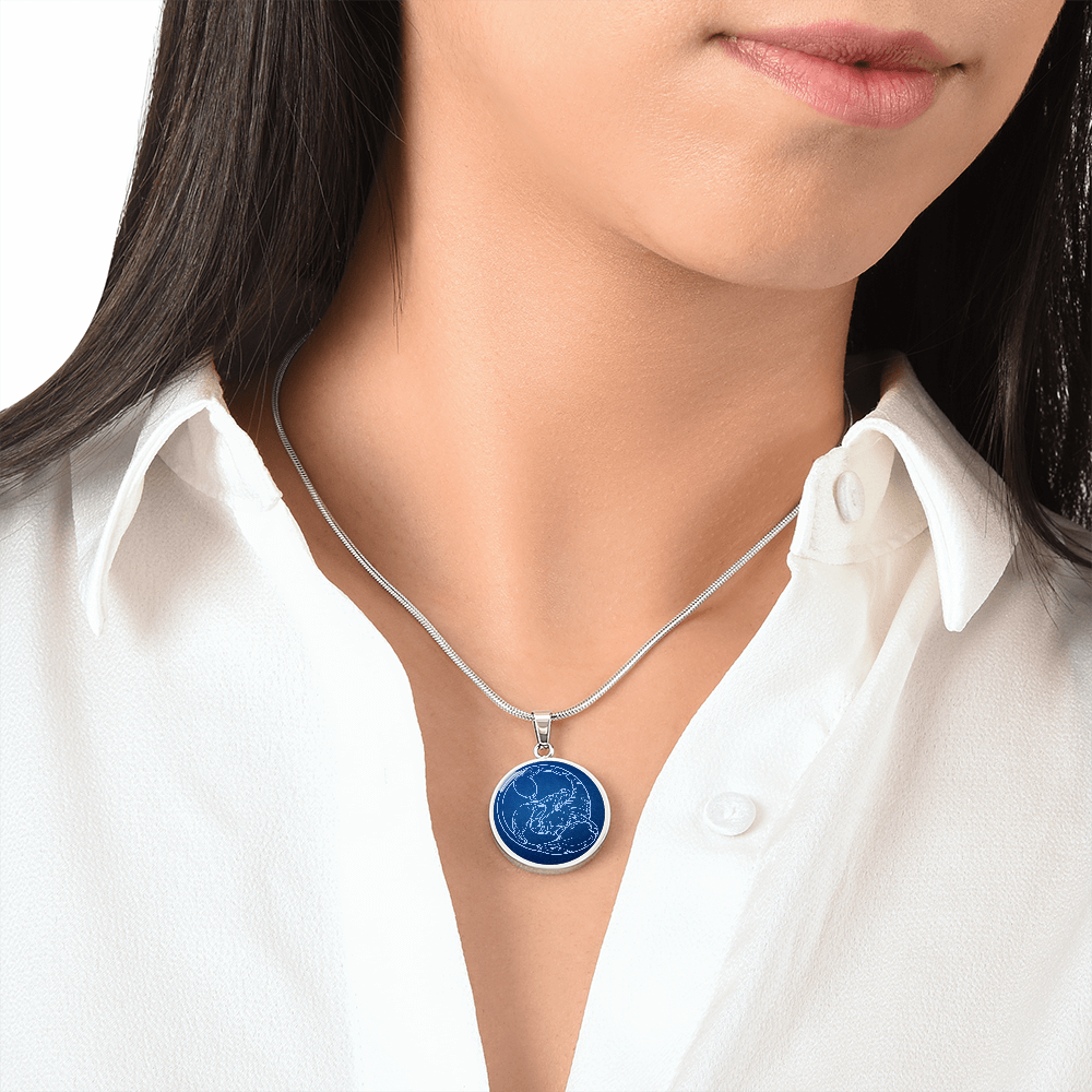 Sternzeichen Geschenk Skorpion Sternbild Anhänger Halskette mit Gravur - Einzigartiger Astrologie Schmuck für besondere Anlässe