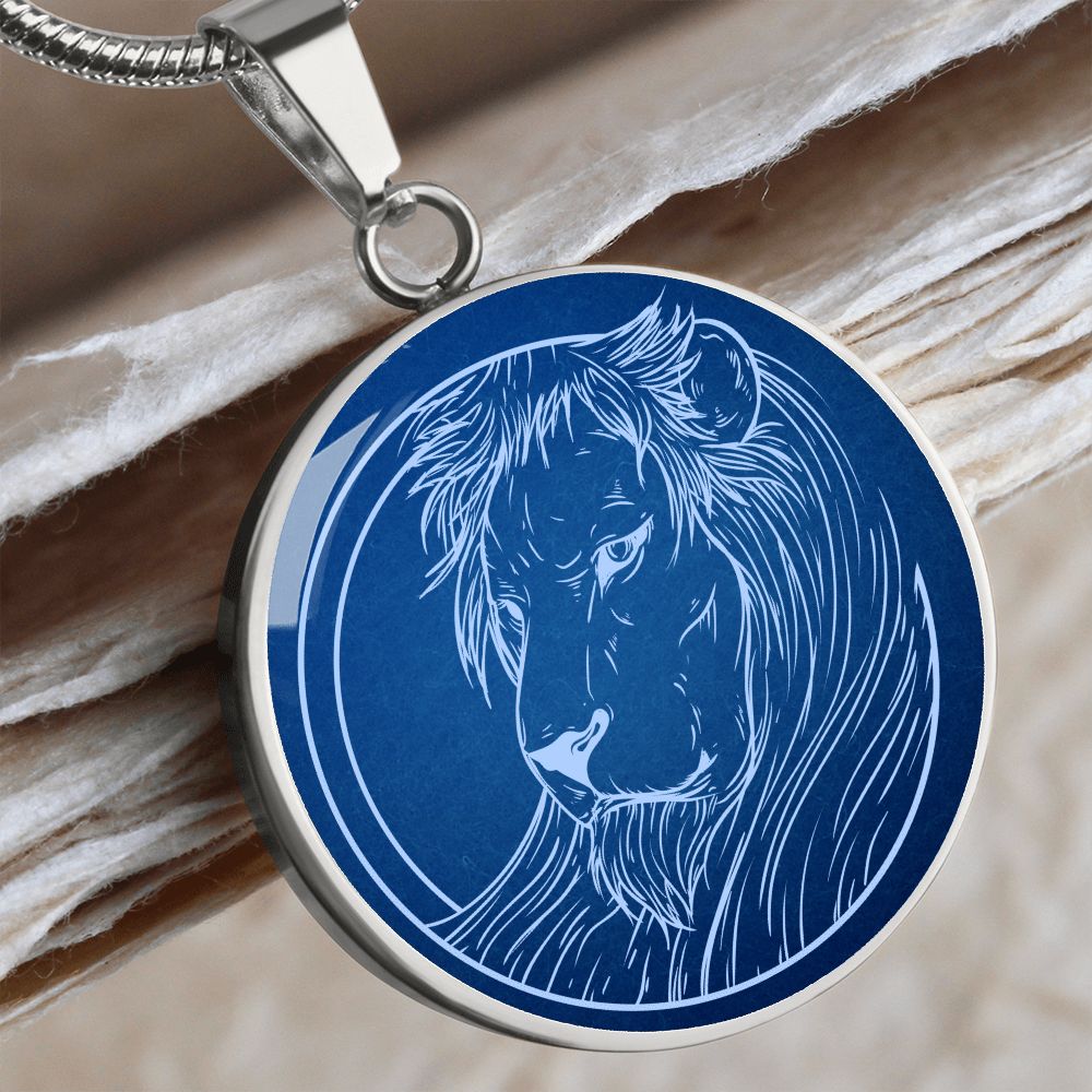 Sternzeichen Geschenk Löwe Sternbild Anhänger Halskette mit Gravur - Einzigartiger Astrologie Schmuck für besondere Anlässe