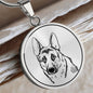 Personalisierte Schäferhund Halskette mit Gravur - Perfektes Geschenk für Hundebesitzer und Hütehund Liebhaber in Silber oder Gold