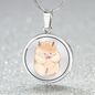 Niedliche Hamster Halskette mit Anime Motiv und Gravur-Option - Perfektes Geschenk für Anime und Hamster Liebhaber