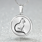 Personalisierte Halskette mit Gravur: Katzen - das perfekte Katzenliebhaber Geschenk und Katzen Geschenk